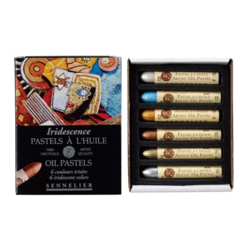 Boîte 6 Pastels À l'Huile Couleurs Irisées Sennelier 