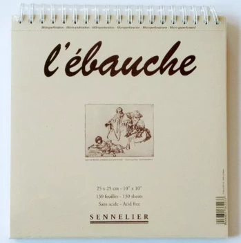 L´Ébauche Sennelier Drawing Pad 90g/m2 25x25cm
