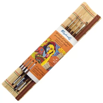 Set de 4 pinceaux huile et acrylique et tapis Raphäel