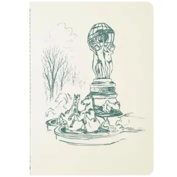 Gestrept notitieboekje 'Cahier' van Fontaine des Quatre, J. Herbin, A5, 120 g/m²