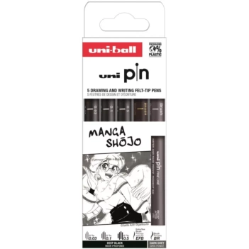 Set di 5 marcatori Manga Shojo Pin Uni-Ball