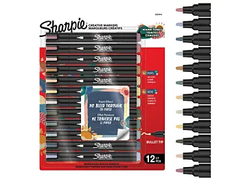 12er-Set Acrylfarbe „Creative Maker Bull“ in warmen Farbtönen von Sharpie