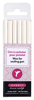 Set de 6 barras de lacre Extra blanco Herbin