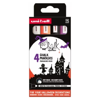 Uniball Chalk Set 4 Halloween-Markern PWE5M