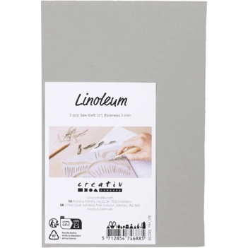 Creativ Company Set 2 Linoleumplatten 10x15cm