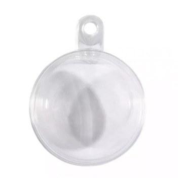 Rayher Set van 6 Transparante Plastic Ballen 6cm