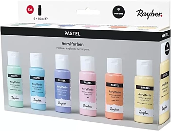 Conjunto de 6 tintas de giz sortidas Rayher 60ml