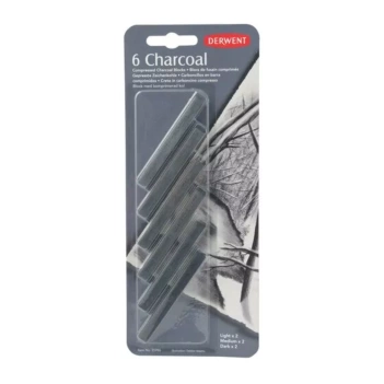 Derwent Set van 6 Houtskool Staafjes
