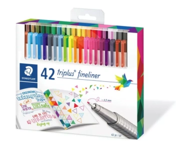 Set mit 42 Staedtler Triplus Fineliner-Markern
