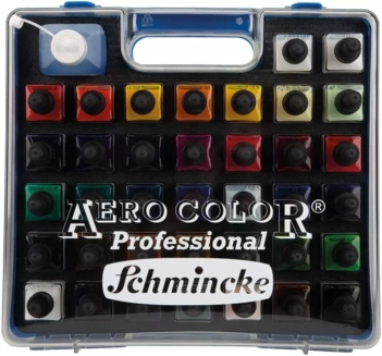 Zestaw 37 tuszy w płynie Schmincke Professional Aero Color 28ml