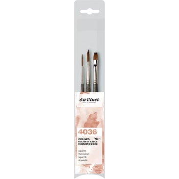 Set de 3 pinceles para acuarela Colineo da Vinci
