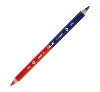 Milan Driehoekig Tweekleurig Potlood Maxi Rood-Blauw
