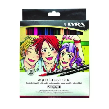 Lyra Set 12 Manga Aqua Brush Duo double-tip markers