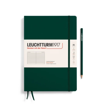 Cuaderno Composition Forest Green rayado tapa dura Leuchtturm1917 B5