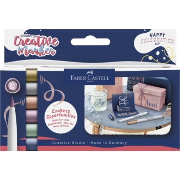 6er-Set Acrylmarker „Happy Celebration“ von Goldfaber Faber-Castell
