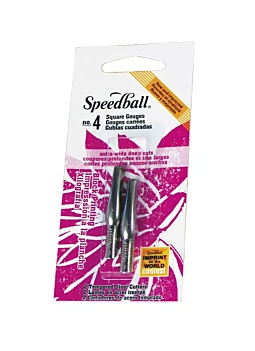 Set van 2 vierkante gutsen nr. 4 Speedball