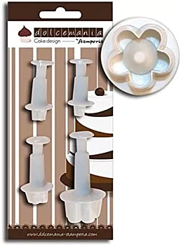 SUPER OFERTA **60%** Set 4 Moldes para Postres Pétalos Stamperia
