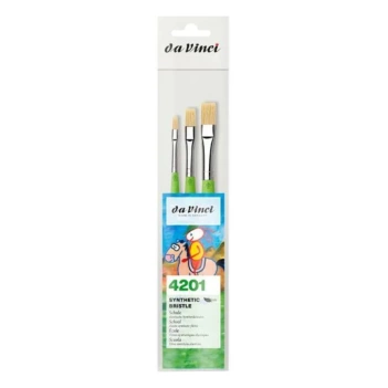 Set mit 3 synthetischen Flachpinseln da Vinci 4201