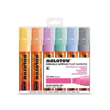 Set de 6 rotuladores Pastel Acrílicos One4all 627HS Molotow