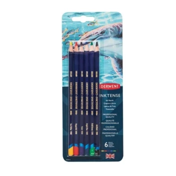 Set 6 crayons aquarelle Derwent Inktense