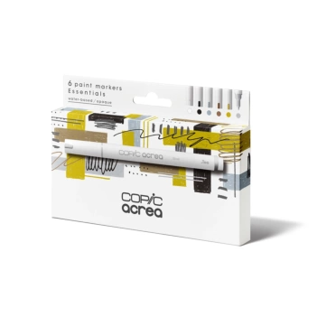 Copic Acrea Set 6 Multi Surface Markern Essentials 