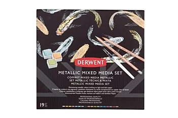 Koffer 18 Stuks Mixed Media Metallic Derwent