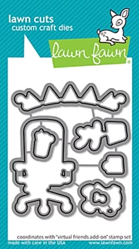 Lawn Fawn Add-On Dies Virtual Friends