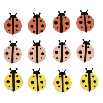 Rayher Houten Die-Cuts Lieveheersbeestjes