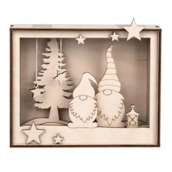 3D houten bouwpakket Kerstkabouters Rayher