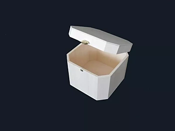 Caja octogonal de madera