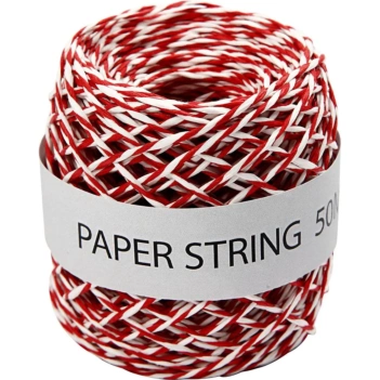 Creativ Company Rot-weiße Papierschnur