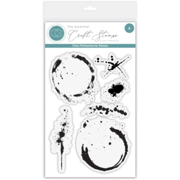 Craft Consortium Ink and Coffee Stains clear stamps