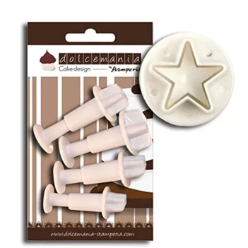 SUPER OFERTA **60%** Set 4 Moldes para Postres Estrellas Stamperia