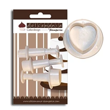 SUPER OFERTA **60%** Set 4 Moldes para Postres Corazones Stamperia