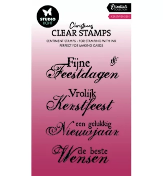 Kerstwensen Essentials Collection Studio Light jeu de tampons transparents