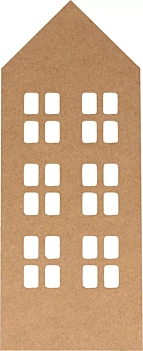 Silueta MDF Casa Artemio 10x20cm