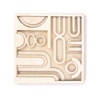 Wooden Silhouette Frame 3D Shapes Boho Artemio