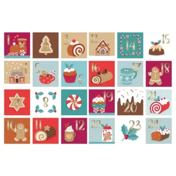 Pegatinas calendario de adviento Noël à Croquer Artemio