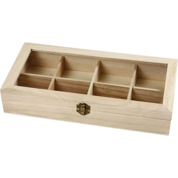 Wooden box with glass lid Creativ Company