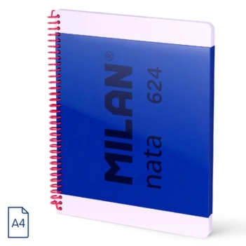 Zeszyt w kratkę niebieski Nata Milan 624 A4 95g/m²