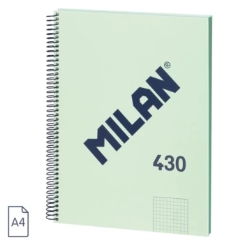 Zeszyt w kratkę zielony 80H Milan 1918 Series A4 95g/m²