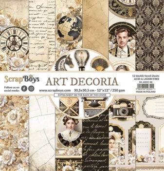 Scrap Boys Art Decoria Scrapbooking Set 30x30cm