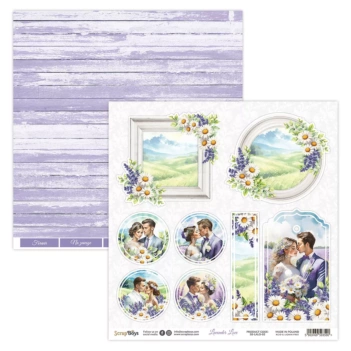 Papel 04 Lavender Love Scrap Boys 30x30cm