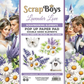 Papel 01 Lavender Love Scrap Boys 30x30cm