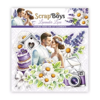 Kit de Scrapbooking Lavender Love Scrap Boys 20x20cm