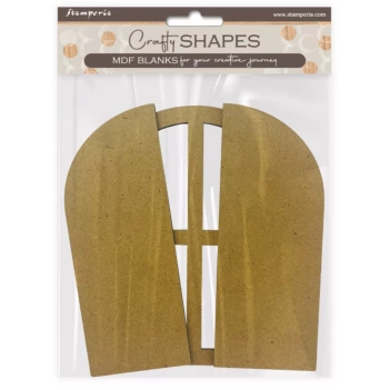 Silhouette MDF Crafty Formen Fenster Romantisch Goldene Harmonie Stamperia