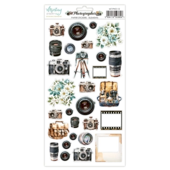 Cardstock Stickers Elements Photographer Mintay 15x30cm