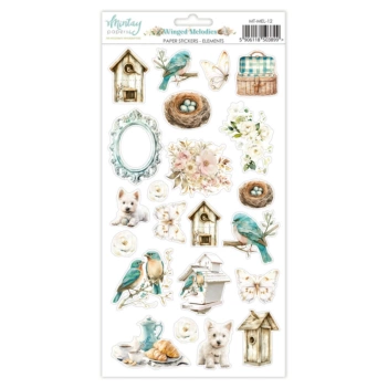 Cardstock Stickers Elements Winged Melodies Mintay 15x30cm
