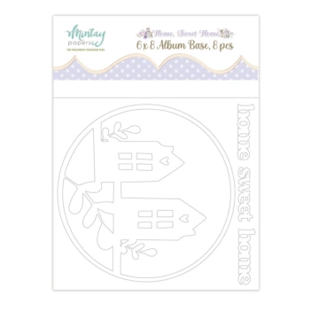 Die-Cuts chipboard Álbum Base Home, Sweet Home Mintay 15x20cm