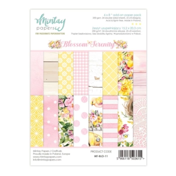 Set de scrapbooking Blossom Serenity Mintay 15x20cm